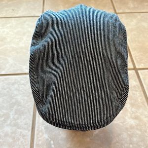 Levis pinstripe/ hickory stripe small brim flat cap